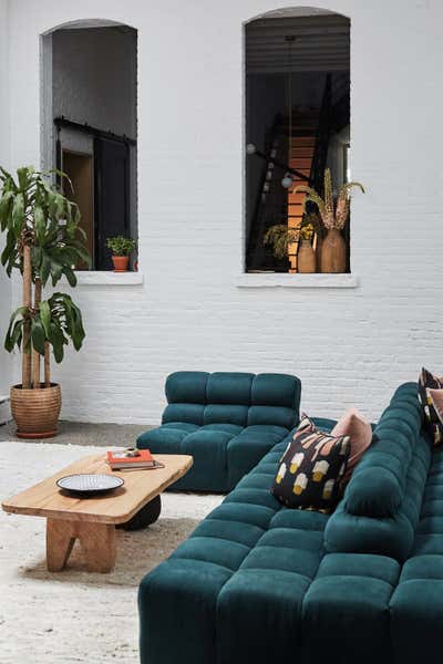  Organic Industrial Living Room. Factory Loft by Chused & Co.