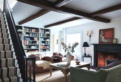  English Country Country House Living Room. Connecticut Farmhouse by Chused & Co.