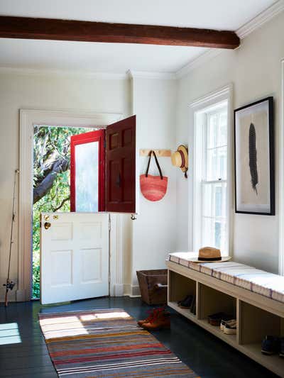  Industrial Country House Entry and Hall. Connecticut Farmhouse by Chused & Co.
