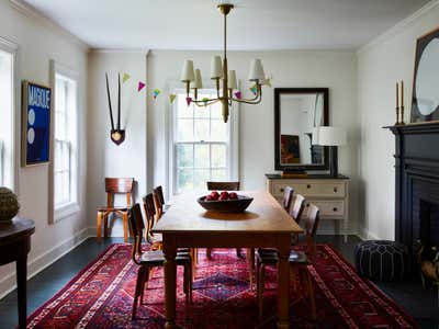  Transitional Country House Dining Room. Connecticut Farmhouse by Chused & Co.