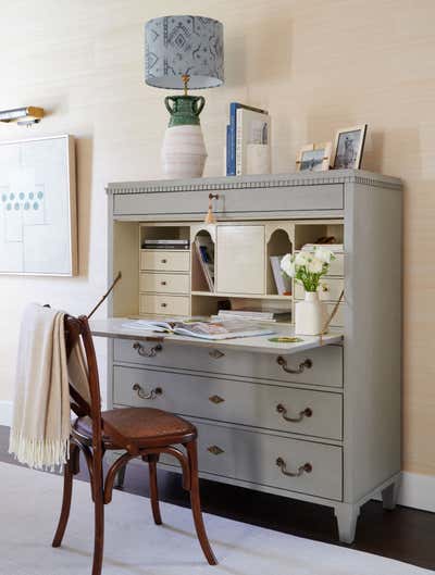  Beach Style Transitional Beach House Office and Study. Little Ranch by Helen Bergin Interiors.