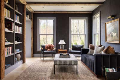  Transitional Country House Office and Study. CALHOUN HILL  by Jessica Fischer Design.