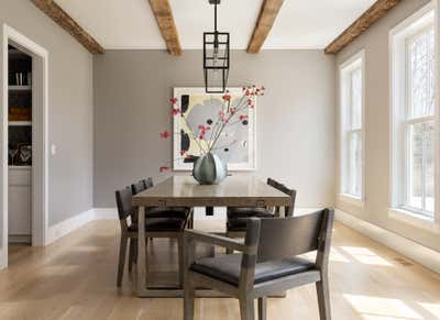  Transitional Country House Dining Room. CALHOUN HILL  by Jessica Fischer Design.
