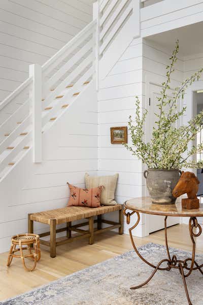  Farmhouse Cottage Country House Entry and Hall. CALHOUN HILL  by Jessica Fischer Design.