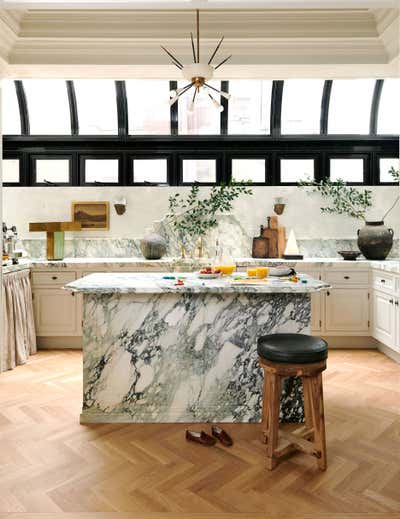 Contemporary Family Home Kitchen. Fifth Avenue by Jeremiah Brent Design.