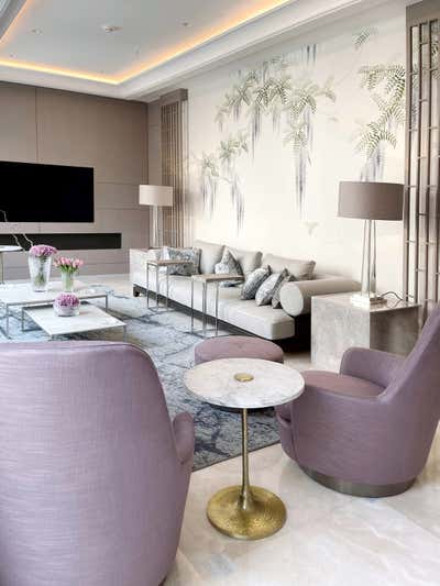  Eclectic Family Home Living Room. AL RAWDA - PRIVATE RESIDENCE - 2021 by Bissar Concepts.