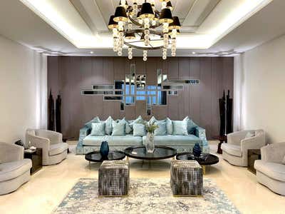  Arts and Crafts Maximalist Family Home Lobby and Reception. AL GHADIR VILLA - 2019 by Bissar Concepts.