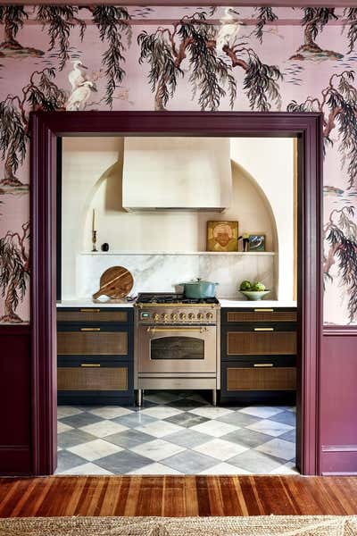  Cottage Apartment Kitchen. Kalorama Jewel Box by Zoe Feldman Design.