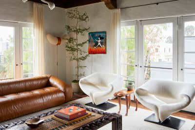 Mid-Century Modern Apartment Living Room. Whitley Heights Penthouse by Argyle Design.