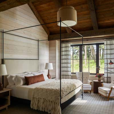  Farmhouse Organic Country House Bedroom. Bigfork by Kylee Shintaffer Design.