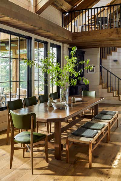  Farmhouse Organic Country House Dining Room. Bigfork by Kylee Shintaffer Design.