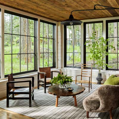  Farmhouse Organic Country House Living Room. Bigfork by Kylee Shintaffer Design.