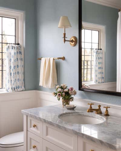  English Country Bathroom. Windermere Dr. by Kylee Shintaffer Design.
