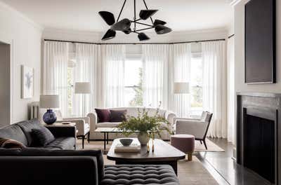  Mid-Century Modern Family Home Living Room. Lakeview Residence by Kylee Shintaffer Design.