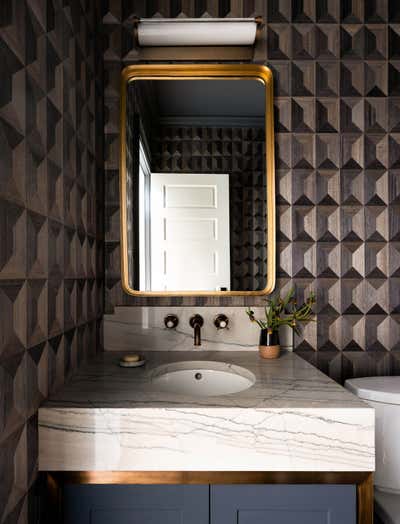  Mid-Century Modern Family Home Bathroom. Lakeview Residence by Kylee Shintaffer Design.