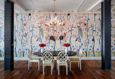  Maximalist Preppy Dining Room. Nolita Loft Interior Design by Right Meets Left Interior Design.