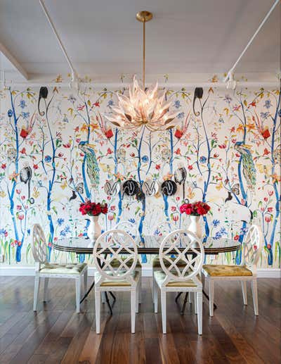  Art Deco Apartment Dining Room. Nolita Loft Interior Design by Right Meets Left Interior Design.