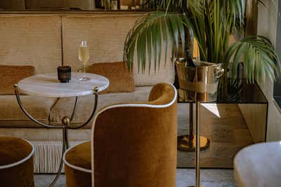  French Restaurant Lobby and Reception. Caviar Kaspia by Night Palm Studio.