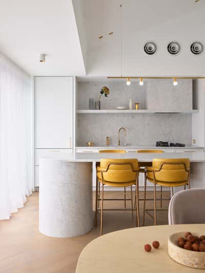 Modern Apartment Kitchen. Walsh Bay Penthouse  by Greg Natale.