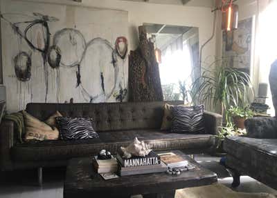  Bohemian Eclectic Living Room. Sausalito Loft by TKID.