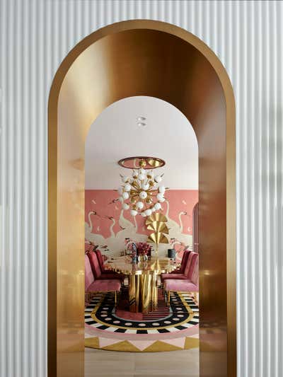  Art Deco Hollywood Regency Dining Room. Toorak Apartment  by Greg Natale.