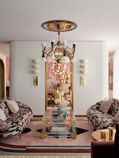  Art Deco Hollywood Regency Living Room. Toorak Apartment  by Greg Natale.