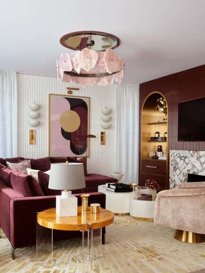  Art Deco Hollywood Regency Living Room. Toorak Apartment  by Greg Natale.