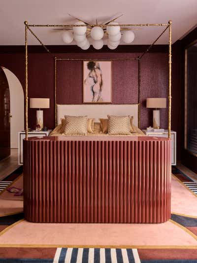  Art Deco Hollywood Regency Bedroom. Toorak Apartment  by Greg Natale.