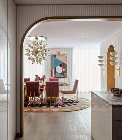 Art Deco Maximalist Dining Room. Toorak Apartment  by Greg Natale.