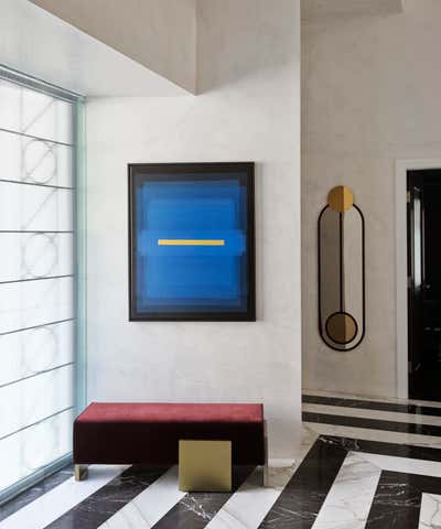  Transitional Art Deco Family Home Entry and Hall. Hunters Hill House  by Greg Natale.