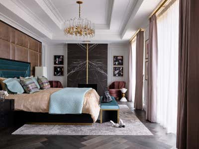  Transitional Art Deco Family Home Bedroom. Hunters Hill House  by Greg Natale.