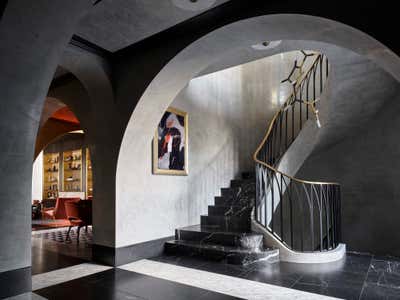  Eclectic Family Home Entry and Hall. East Brisbane House  by Greg Natale.
