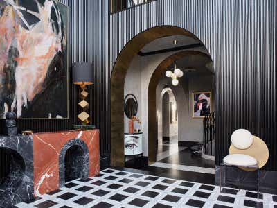  Maximalist Family Home Entry and Hall. East Brisbane House  by Greg Natale.