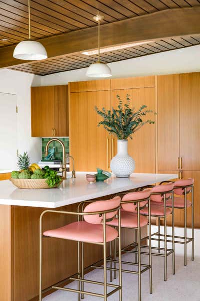 Mid-Century Modern Vacation Home Kitchen. Eldorado by Jen Samson Design.