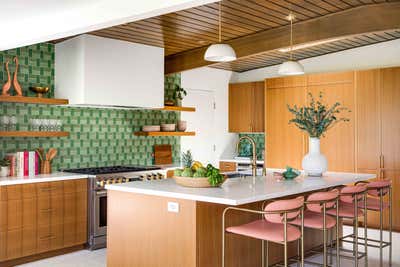  Hollywood Regency Bohemian Vacation Home Kitchen. Eldorado by Jen Samson Design.
