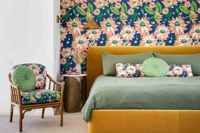  Scandinavian Hollywood Regency Vacation Home Bedroom. Eldorado by Jen Samson Design.