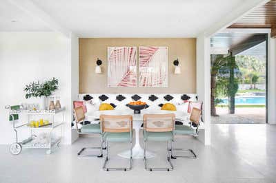  Hollywood Regency Vacation Home Dining Room. Eldorado by Jen Samson Design.