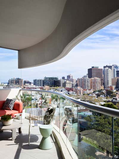 Modern Patio and Deck. Darlinghurst Apartment  by Greg Natale.