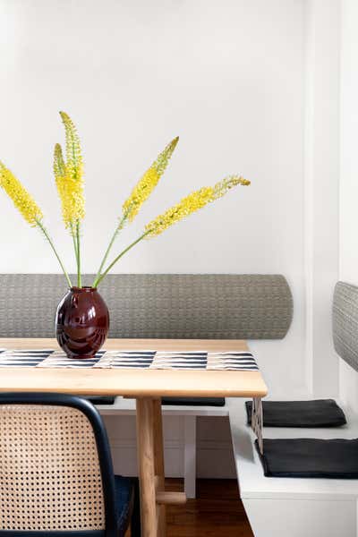  Arts and Crafts Bachelor Pad Dining Room. Clinton Hill Condo by MK Workshop.