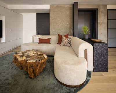 Modern Bachelor Pad Living Room. Clinton Hill Duplex by MK Workshop.