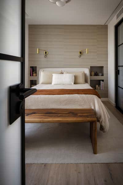  Industrial Contemporary Bachelor Pad Bedroom. Clinton Hill Duplex by MK Workshop.