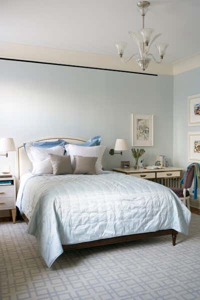  Contemporary Transitional Bedroom. Central Park West  by Goralnick Architecture and Deisgn.