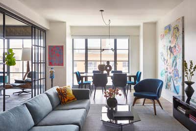  Contemporary Eclectic Apartment Living Room. Boerum Hill by Tina Ramchandani Creative LLC.