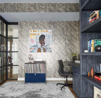  Minimalist Eclectic Apartment Office and Study. Boerum Hill by Tina Ramchandani Creative LLC.