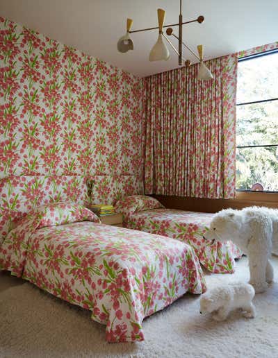  Mid-Century Modern Regency Family Home Children's Room. Casa Tropicale by Jamie Bush + Co..
