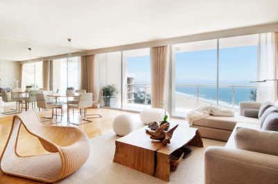  Coastal Living Room. Ocean View Penthouse by Sarah Barnard Design.