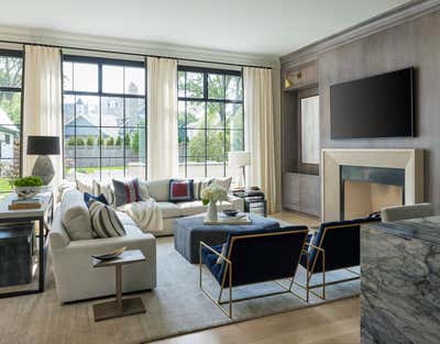  Transitional Family Home Living Room. A Jewel Box by Brynn Olson Design Group.