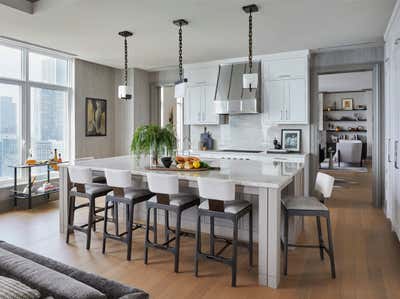 Modern Family Home Kitchen. REFINED MODERNITY by Donna Mondi Interior Design.