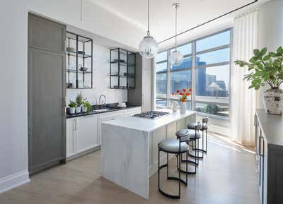  Contemporary Modern Transitional Bachelor Pad Kitchen. A Penthouse by Brynn Olson Design Group.