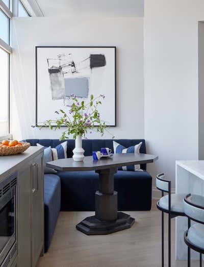 Art Deco Bachelor Pad Kitchen. A Penthouse by Brynn Olson Design Group.